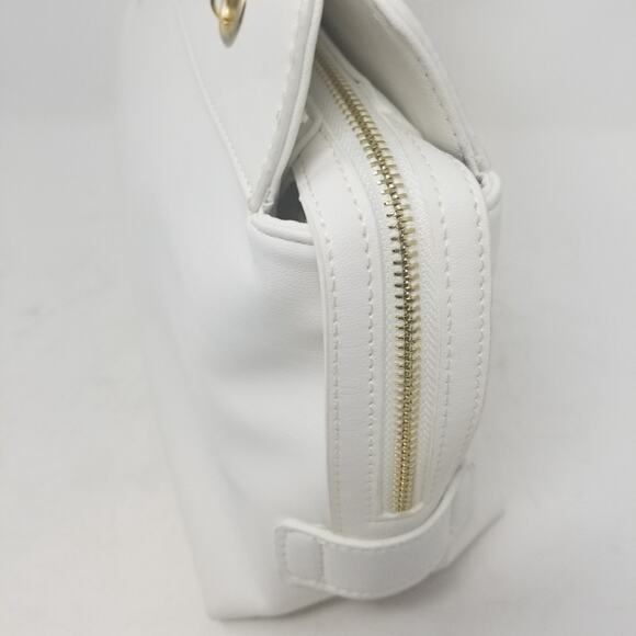 Badgley Mischka NEW White Vegan Purse Lightweight Zipper Closure Women's NWT - Picture 8 of 15